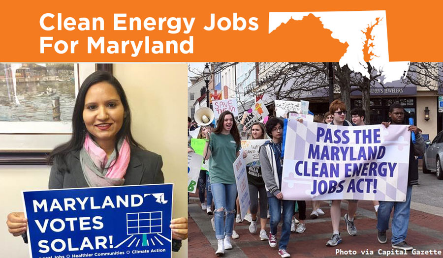 12,500+ Maryland Residents, Businesses Urge Support for Clean Energy Jobs Act