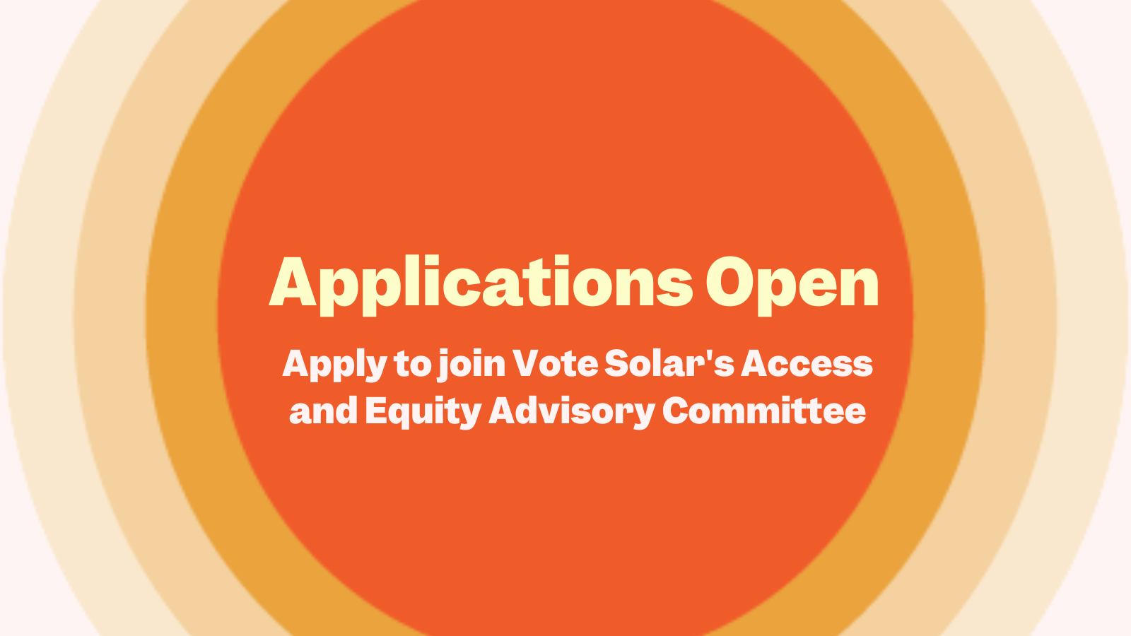 Applications now open for Vote Solar’s 2023 Access and Equity Advisory Committee